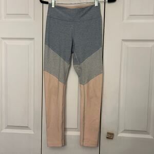 OUTDOOR VOICES Women’s S Springs 7/8 Colorblock Leggings Blue Gray Pink